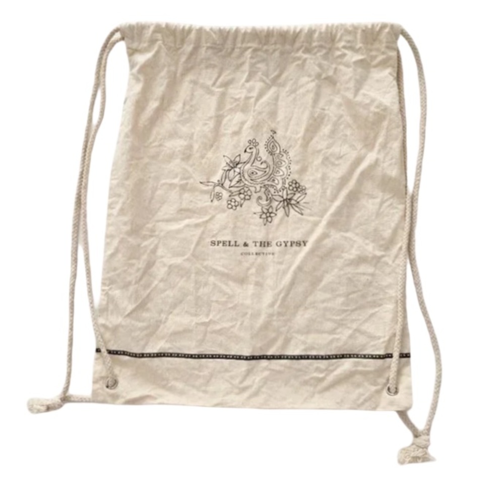 Spell & The Gypsy Peacock Rope Drawstring Backpack - Picture 6 of 7